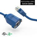 Bestlink Netware Panel-Mount CAT5e Ethernet Cable- 6ft Blue 100574BL